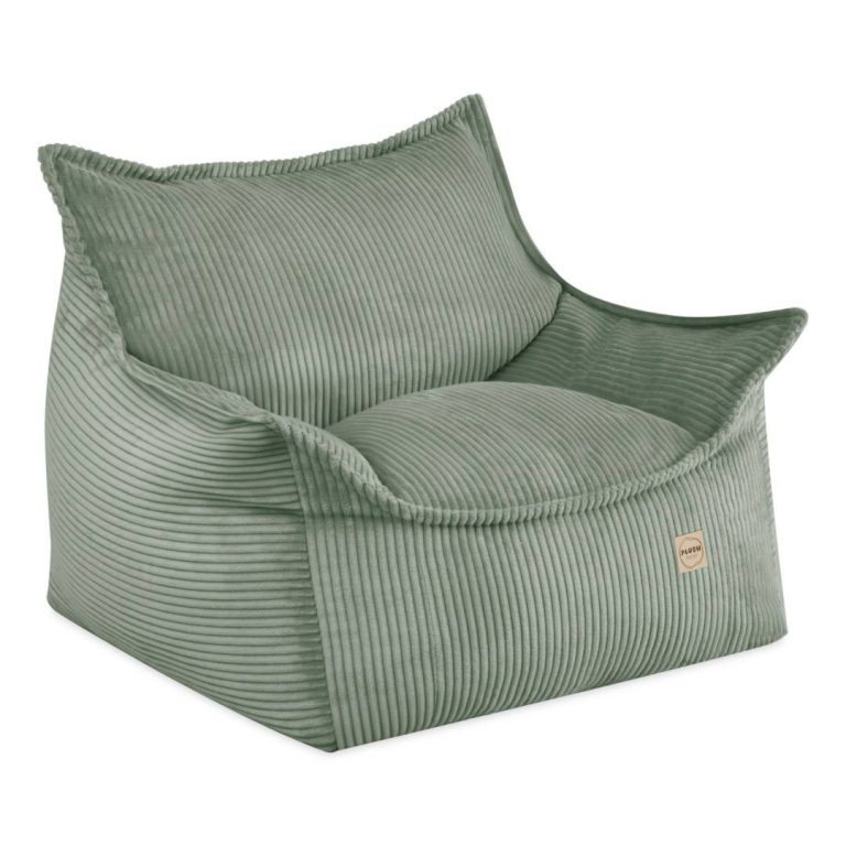 Plush Nest Roya Dječja Fotelja, Zelena, Vrhunski Kord 3