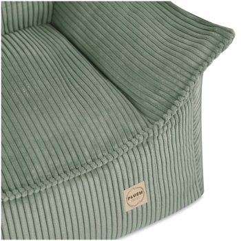Plush Nest Roya Dječja Fotelja, Zelena, Vrhunski Kord 5