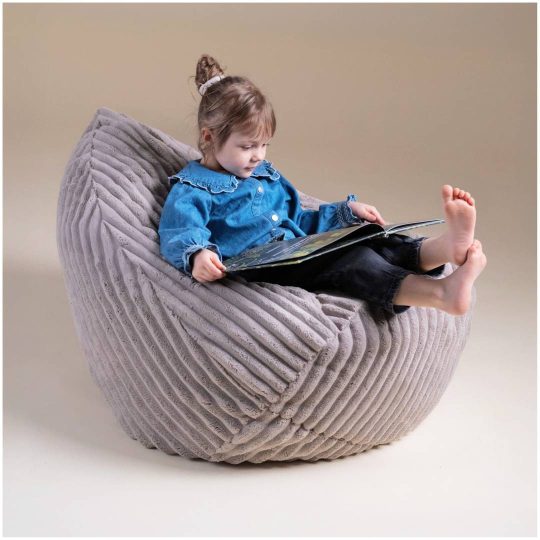 Plush Nest Sako Vrećasta Fotelja, Roza, Puffy Lamell, Veličina S (85x80x75) 1
