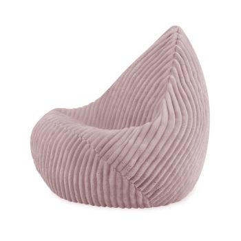 Plush Nest Sako Vrećasta Fotelja, Roza, Puffy Lamell, Veličina S (85x80x75) 3