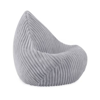 Plush Nest Sako Vrećasta Fotelja, Siva, Puffy Lamell, Veličina S (85x80x75) 5