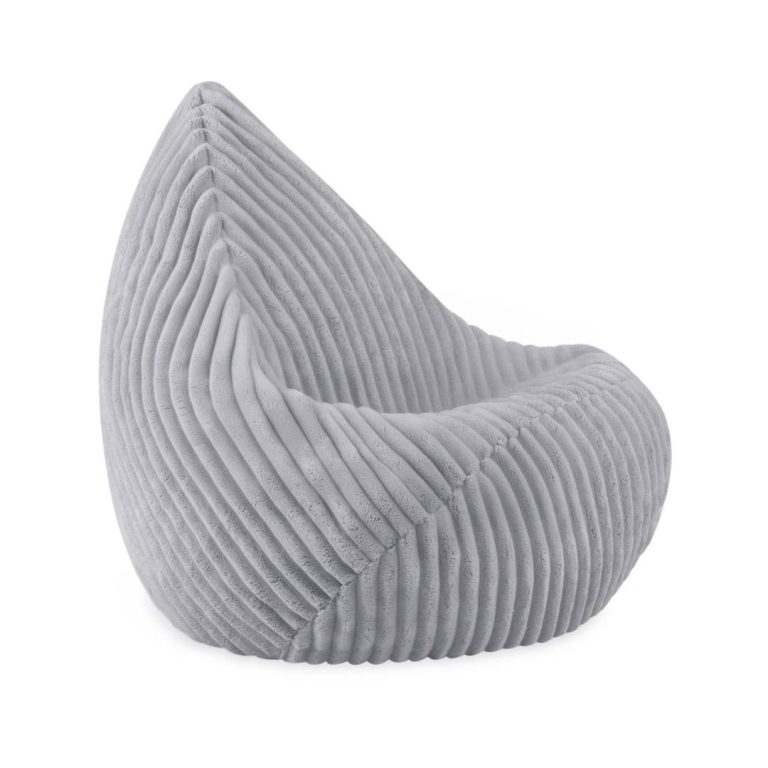 Plush Nest Sako Vrećasta Fotelja, Siva, Puffy Lamell, Veličina S (85x80x75) 5
