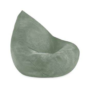 Plush Nest Sako Vrećasta Fotelja, Zelena, Vrhunski Kord, Veličina S (85x80x75) 6