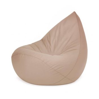 Plush Nest Sako Vrećasta Stolica, Bež, Vanjska, Vodootporna, Veličina S 6