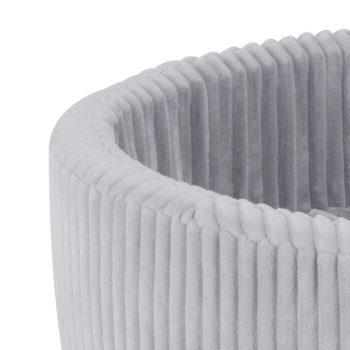 Plush Nest Suhi Bazen, Okrugli, 90x30 Cm, Sivi, Puffy Lamell (+200 Bisernih Kuglica, Svijetloplava, Srebrna) 10