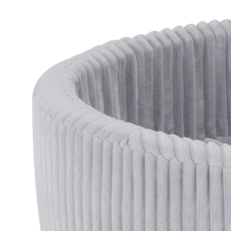 Plush Nest Suhi Bazen, Okrugli, 90x30 Cm, Sivi, Puffy Lamell (+200 Bisernih Kuglica, Svijetloplava, Srebrna) 10