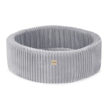 Plush Nest Suhi Bazen, Okrugli, 90x30 Cm, Sivi, Puffy Lamell (+200 Bisernih Kuglica, Svijetloplava, Srebrna) 9