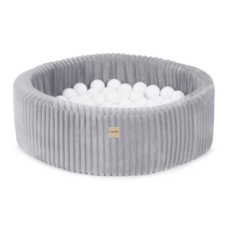 Plush Nest Suhi Bazen, Okrugli, 90x30 Cm, Sivi, Puffy Lamell 4
