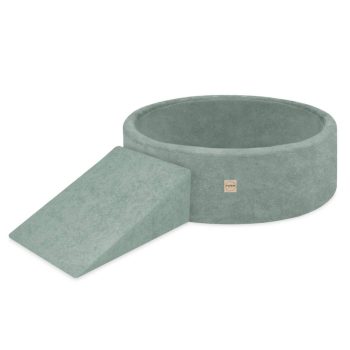 Plush Nest Suhi Bazen Za Igralište 90x30 S Trokutom (+200 Loptica: Biserne, Zlatne, Mint), Zelene, Vrhunski C 6