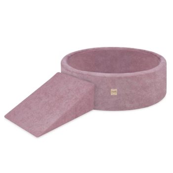 Plush Nest Suhi Bazen Za Igralište 90x30 S Trokutom (+200 Loptica: Biserne, Zlatne, Svijetlo Ružičaste), Ružičaste, Prem 6