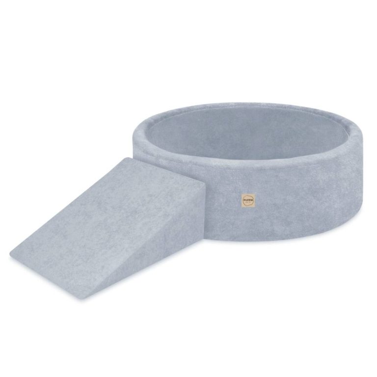 Plush Nest Suhi Bazen Za Igralište 90x30 S Trokutom (+200 Loptica: Biserne, Zlatne, Svijetloplave), Plave, Prem 6