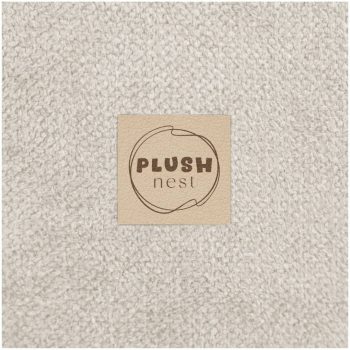 Plush Nest Suhi Dječji Bazen, 90x30 Cm, Okrugli, Bež, Vrhunski šenil 9