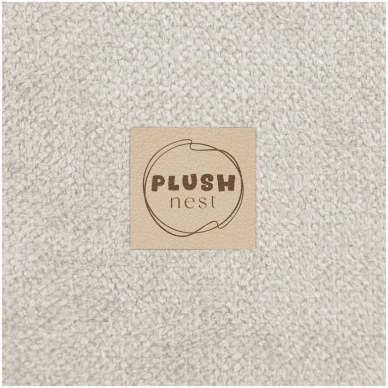 Plush Nest Suhi Dječji Bazen, 90x30 Cm, Okrugli, Bež, Vrhunski šenil 9