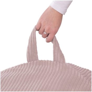 Plush Nest Vrećica Za Pohranu Igračaka I Plišanih Igračaka, Dječji Puf, Svijetlo Ružičasta, Vrhunski Kord, Mini 10
