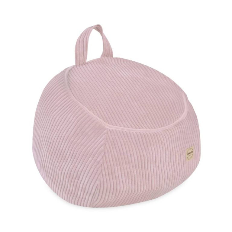 Plush Nest Vrećica Za Pohranu Igračaka I Plišanih Igračaka, Dječji Puf, Svijetlo Ružičasta, Vrhunski Kord, Mini 7