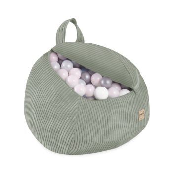 Plush Nest Vrećica Za Pohranu Igračaka I Plišanih Igračaka, Dječji Puf, Zelena, Vrhunski Kord, Mini 6