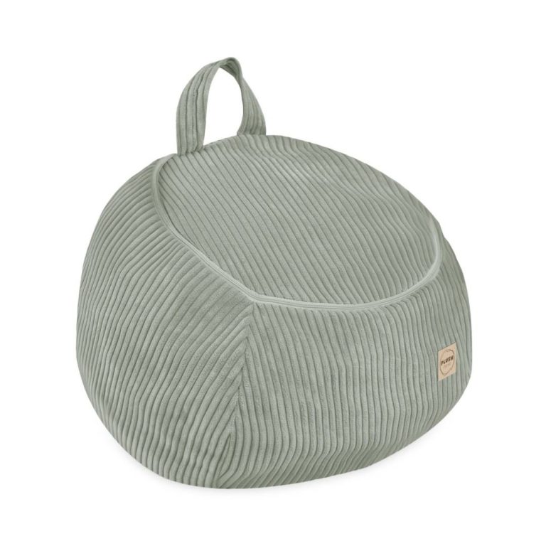 Plush Nest Vrećica Za Pohranu Igračaka I Plišanih Igračaka, Dječji Puf, Zelena, Vrhunski Kord, Mini 8