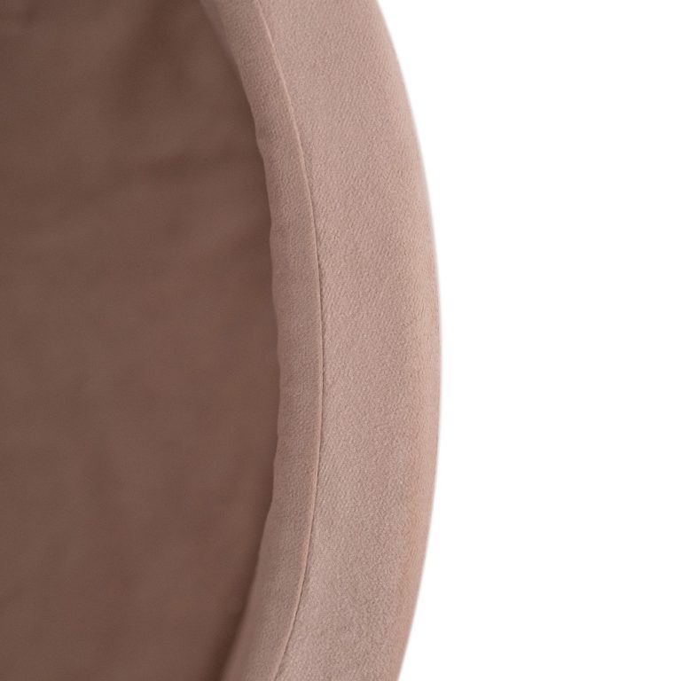 Plush Nest Bazen S Lopticama, Bež, Okrugli, Baršun, 90x30, 200 Loptica: Biserna, Zlatna, Svijetloplava 7