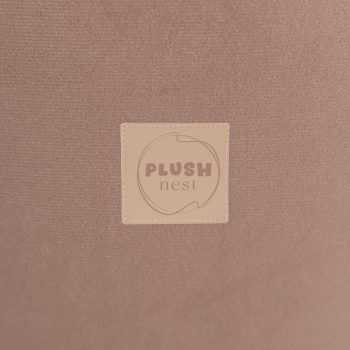 Plush Nest Bazen S Lopticama, Bež, Okrugli, Baršun, 90x30, 200 Loptica: Biserna, Zlatna, Svijetloplava 8