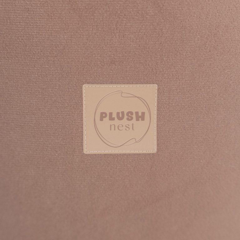 Plush Nest Bazen S Lopticama, Bež, Okrugli, Baršun, 90x30, 200 Loptica: Biserna, Zlatna, Svijetloplava 8
