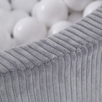 Plush Nest Bazen S Lopticama, Sivi, Okrugli, Vrhunski Kord, 90x30, 200 Loptica: Biserna, Mint, Zlatna 7