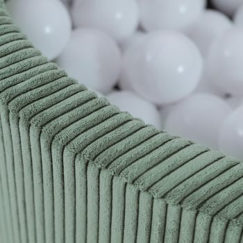 Plush Nest Bazen S Lopticama, Zeleni, Okrugli, Vrhunski Kord, 90x30, 200 Loptica: Biserna, Svijetlo Ružičasta, Zlatna 9