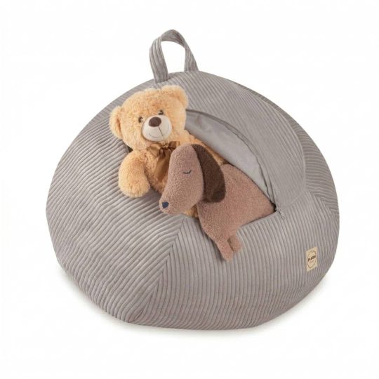 Plush Nest Igračka I Torba Za Navlaku Za Plišanu Igračku, Dječji Puf, Bež, Vrhunski Kord 1