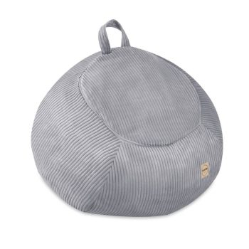 Plush Nest Igračka I Torba Za Navlaku Za Plišanu Igračku, Dječji Puf, Siva, Vrhunski Kord 7