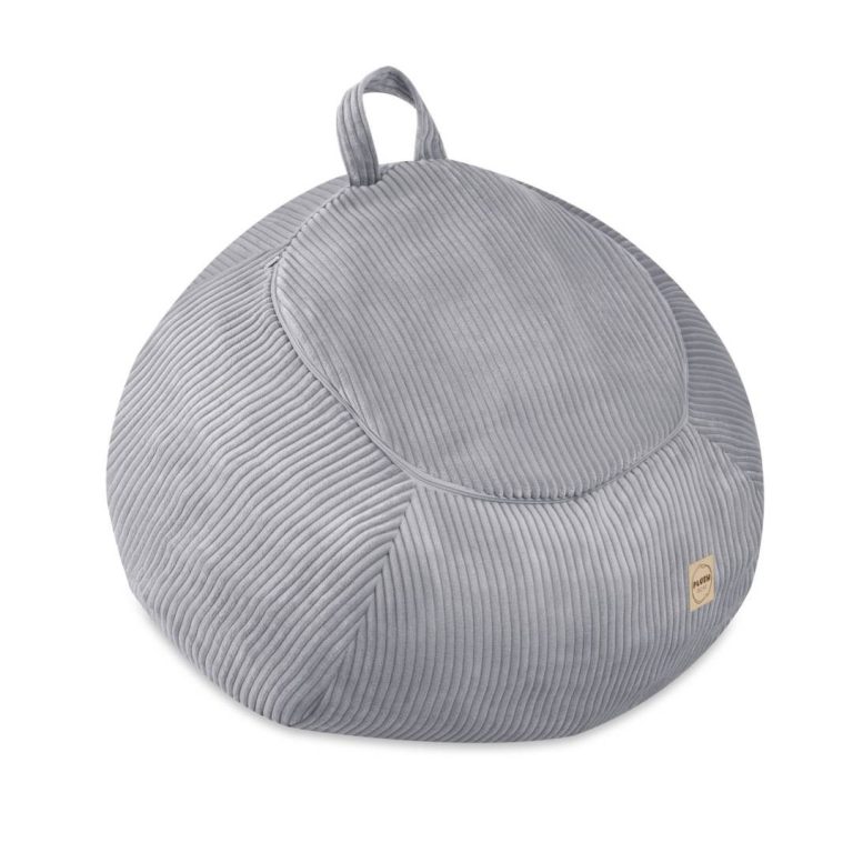 Plush Nest Igračka I Torba Za Navlaku Za Plišanu Igračku, Dječji Puf, Siva, Vrhunski Kord 7
