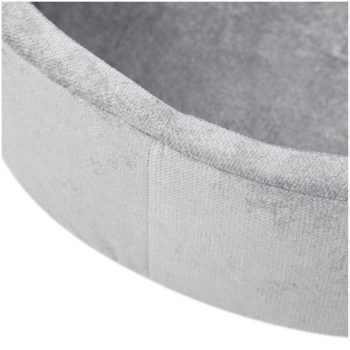 Plush Nest Okrugli Dječji Bazen 90x30 S Lopticama (200 Loptica: Biserna, Srebrna, Svijetloplava), Siva, Prem 9