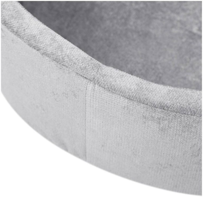 Plush Nest Okrugli Dječji Bazen 90x30 S Lopticama (200 Loptica: Biserna, Srebrna, Svijetloplava), Siva, Prem 9