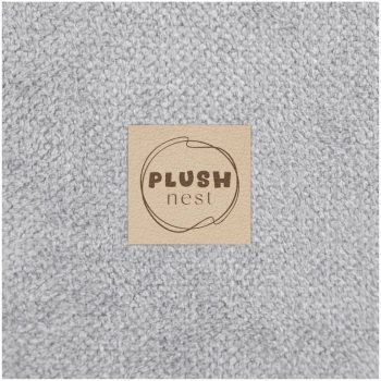 Plush Nest Okrugli Dječji Bazen 90x30 S Lopticama (200 Loptica: Biserne, Srebrne), Siva, Vrhunski šenil 6