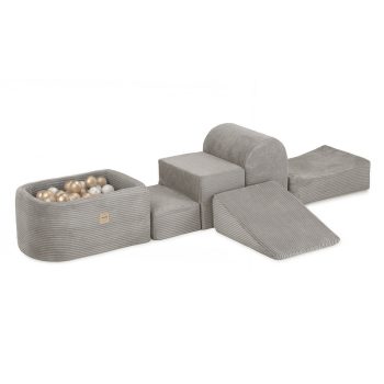 Plush Nest Pjenasti Trokut Za Dječji Suhi Bazen, Bež, Vrhunski Kord 6