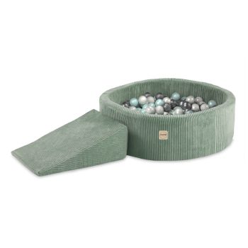 Plush Nest Pjenasti Trokut Za Dječji Suhi Bazen, Zeleni, Vrhunski Kord 5