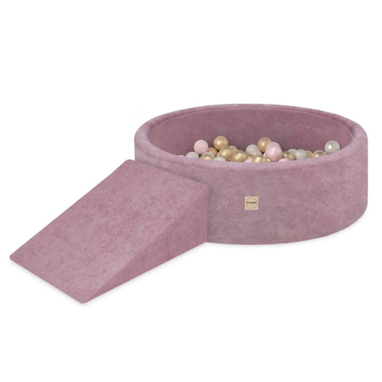 Plush Nest Pjenasti Trokut Za Djecu Za Suhi Bazen, Ružičasta, Vrhunski šenil 5