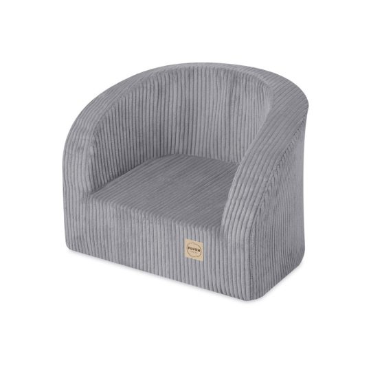 Plush Nest Sjedalo, Vrhunski Sivi Korduroj 1
