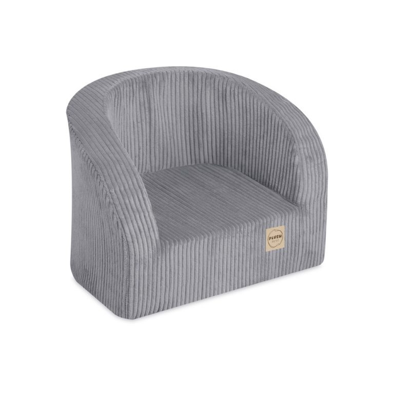 Plush Nest Sjedalo, Vrhunski Sivi Korduroj 6