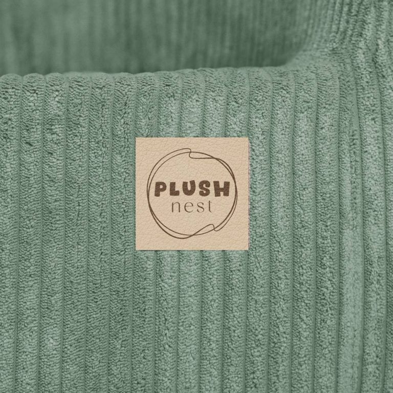 Plush Nest Sjedalo, Vrhunski Zeleni Korduroj 9