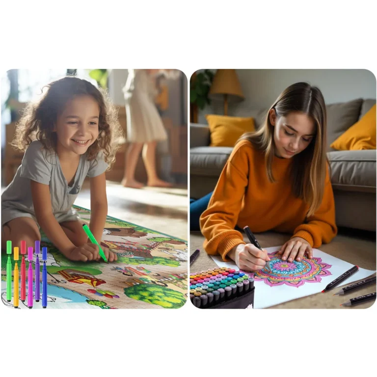 Podloga Za Slikanje 90 X 120 Cm + 80 Ricokids Alkoholnih Markera 12