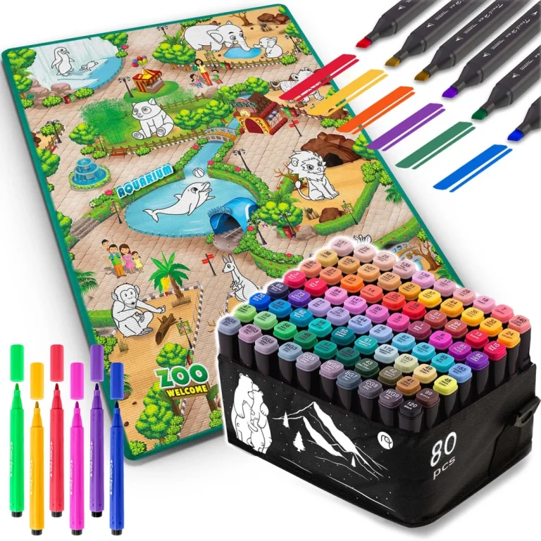 Podloga Za Slikanje 90 X 120 Cm + 80 Ricokids Alkoholnih Markera 5