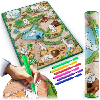 Podloga Za Slikanje 90 X 120 Cm + 80 Ricokids Alkoholnih Markera 7