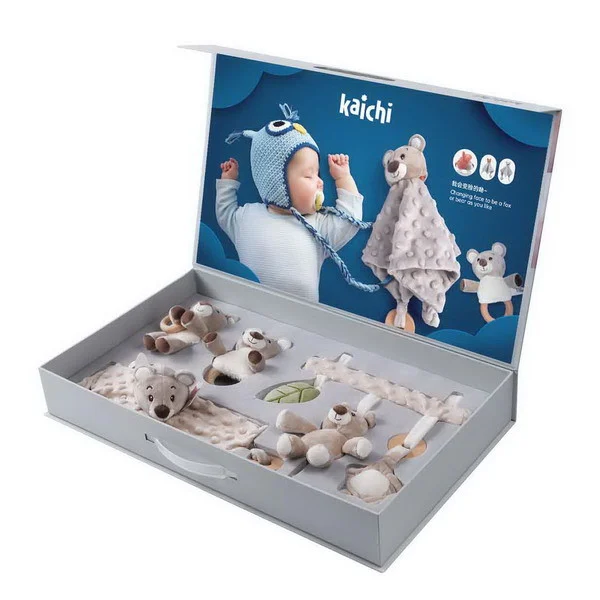 Poklon Set Za Bebe 4u1 Plišaneci 0+ 2