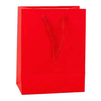 Poklon Vrećica Strukturirani Kvadratići Elegantna 23 X 18 X 10 Cm 5