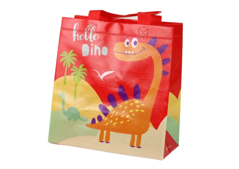 Poklon Vrećica S Dinosaurima Crvena 23 × 21,5 × 11 Cm 1