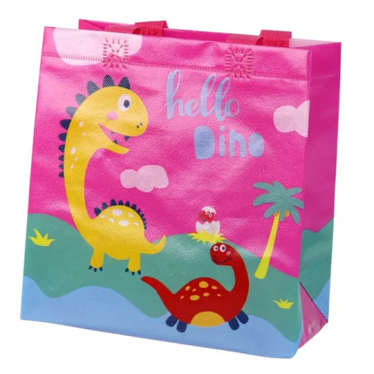 Poklon Vrećica S Dinosaurima Ružičasta 23 × 21,5 × 11 Cm 1