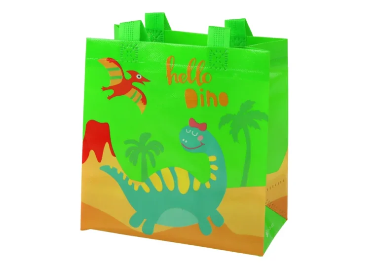 Poklon Vrećica S Dinosaurima Zelena 23 × 21,5 × 11 Cm 1