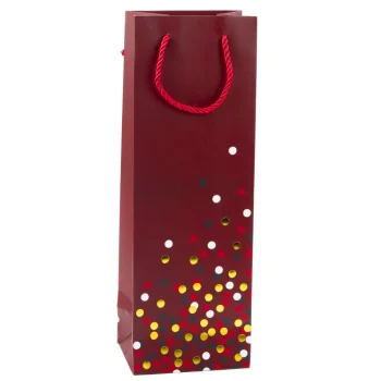 Poklon Vrećica Za Boce Vina S Točkicama 36 X 12 X 9 Cm 3