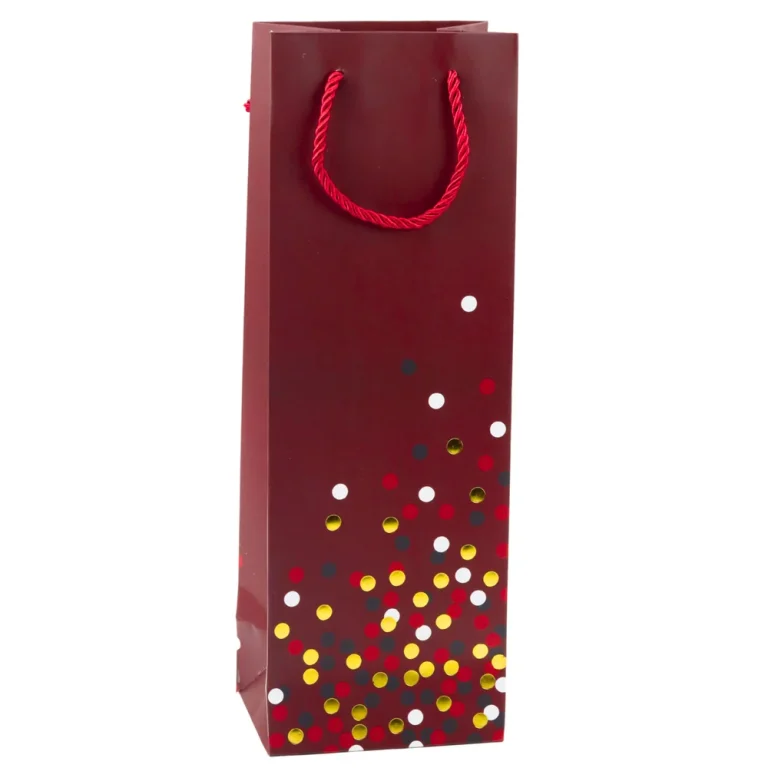 Poklon Vrećica Za Boce Vina S Točkicama 36 X 12 X 9 Cm 3