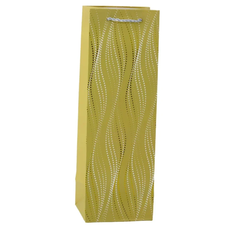 Poklon Vrećica Za Bocu Svjetlucavi Valovi 35 X 12 X 9 Cm 4