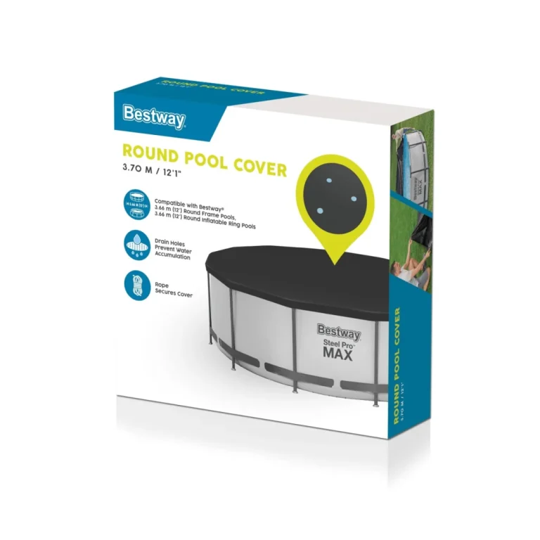 Poklopac Za Bazen S Okvirom I Panelima Od 370 Cm, Bestway 360 366 Cm/12 Ft 8